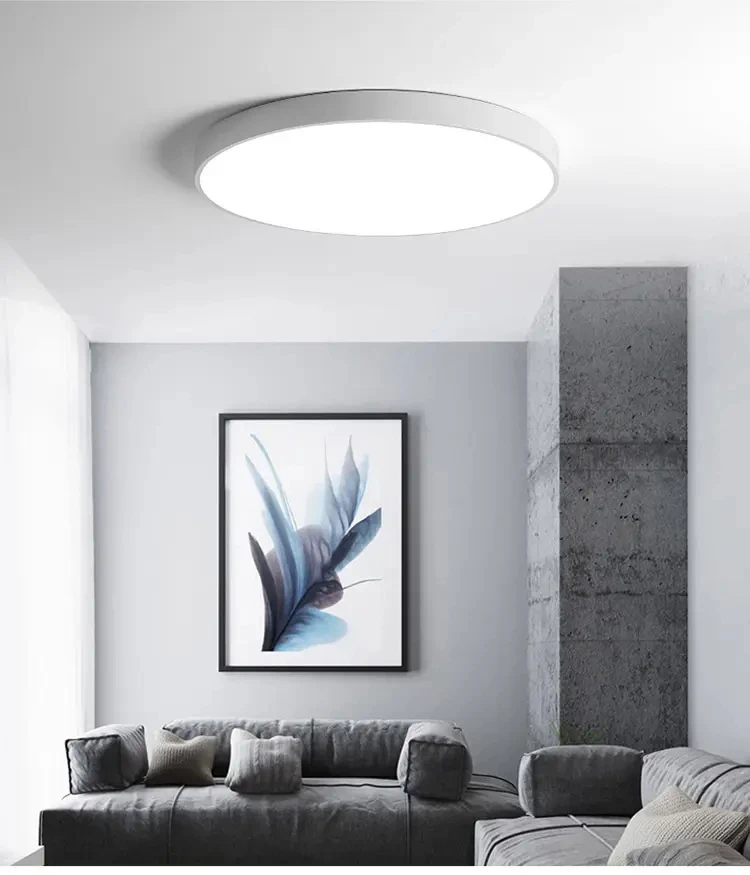 Commercial home hotel perforated surface mounted LED square panel lights