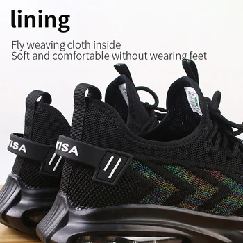 New arrival Mountaineering Breathable Safe steel toe Sport Safety Shoes for Men working industrial