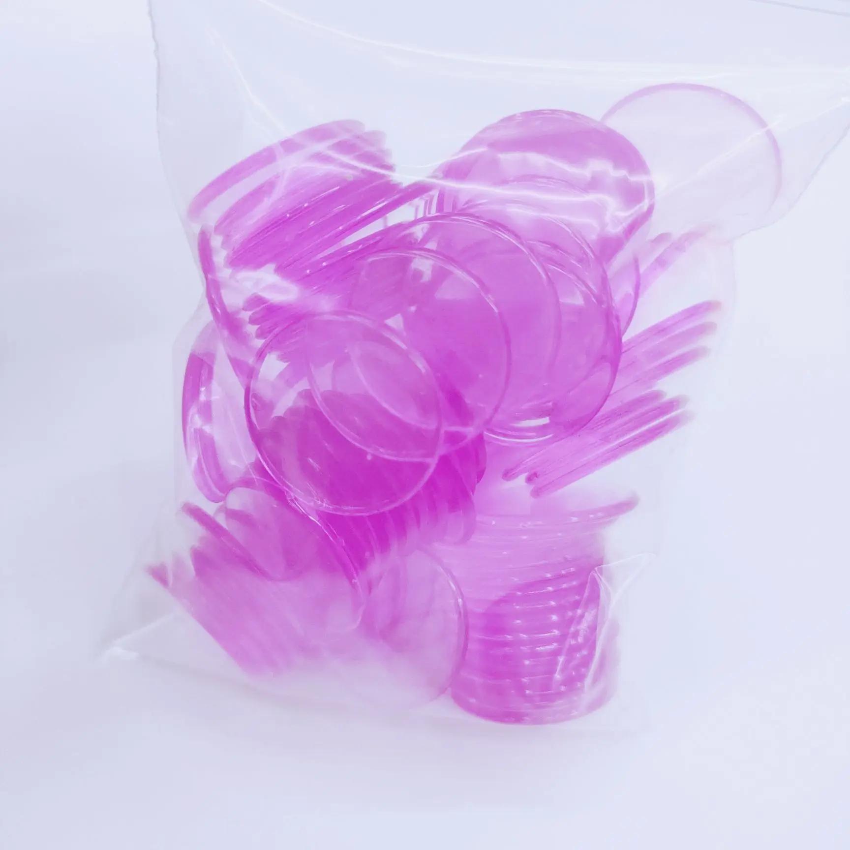 Plastic  transparent chip BINGO game chess dice plastic chip round chip BINGO accessories wholesale