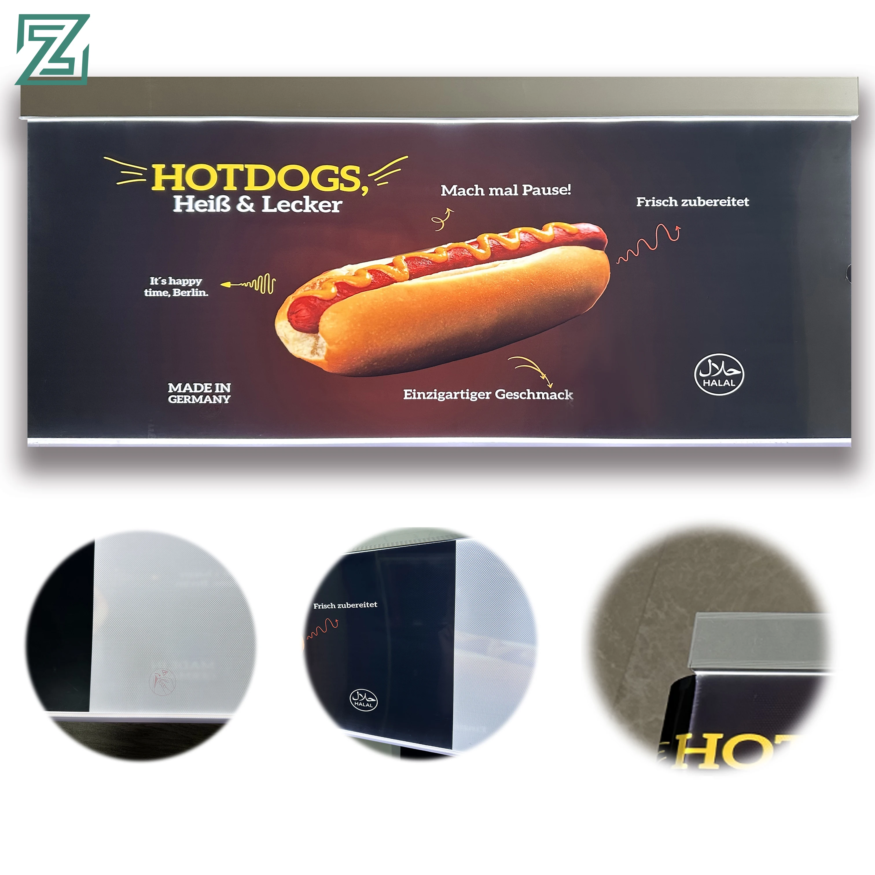 Lightbox Window Display A0/A1/A2/A3/A4 Aluminum Poster Frame Snap Ultra Thin Advertising Metal Lighting Led Light Box