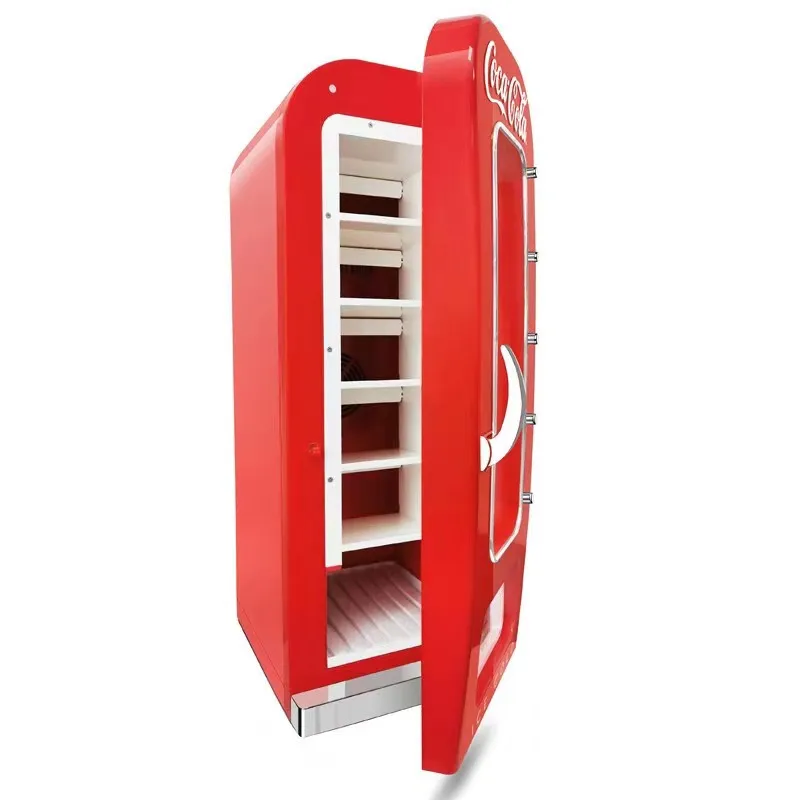 MOQ 1 Red Mini Fridge For  Vintage Fridge 12v Office Dorm Cottage Diet Coke Sprite Cooler Chiller Retro Refrigerator