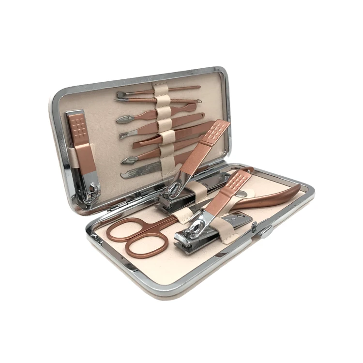 Manicure Pedicure Set Premium Portable Travel Case Luxury Gifts 12 piece Manicure Set Nail Clippers Kit