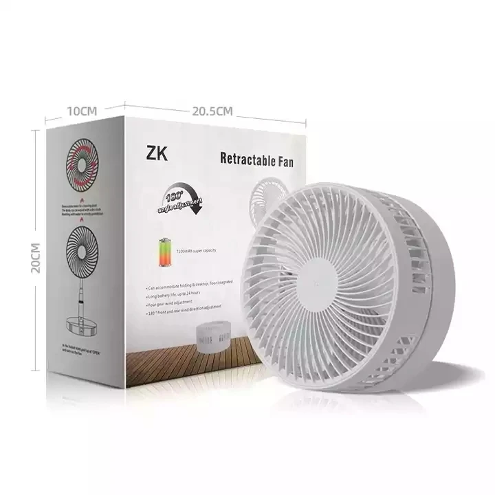 Home Folding Portable USB Rechargeable Remote Control Air Cooler Desk Table Floor Standing Electrical Mini Fan