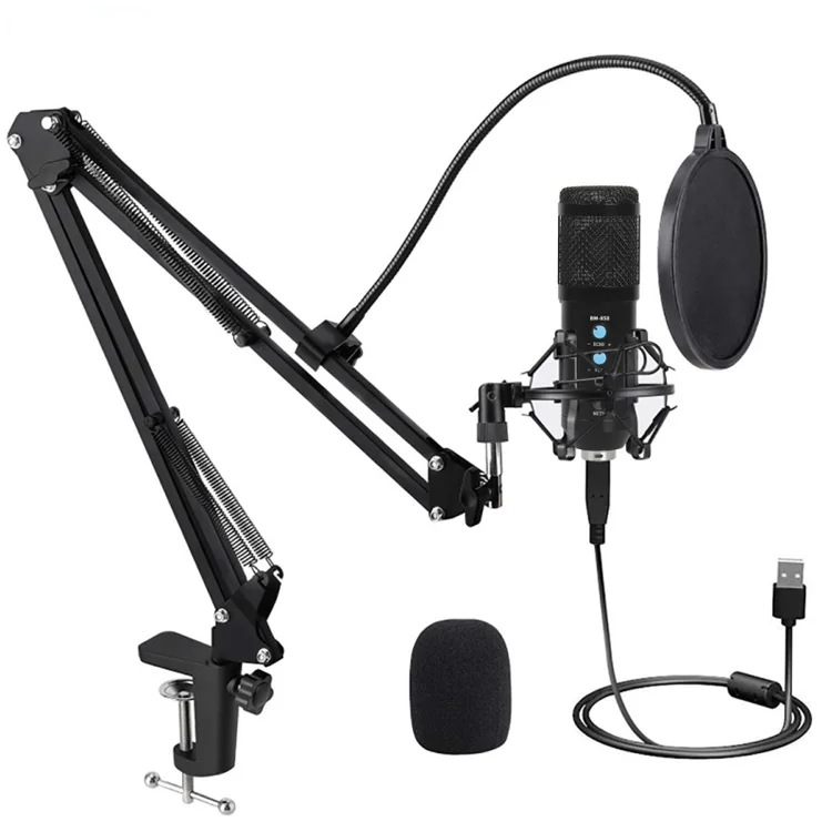 USB Microphone Gaming Professional Studio Condenser Mic for Pc Computer