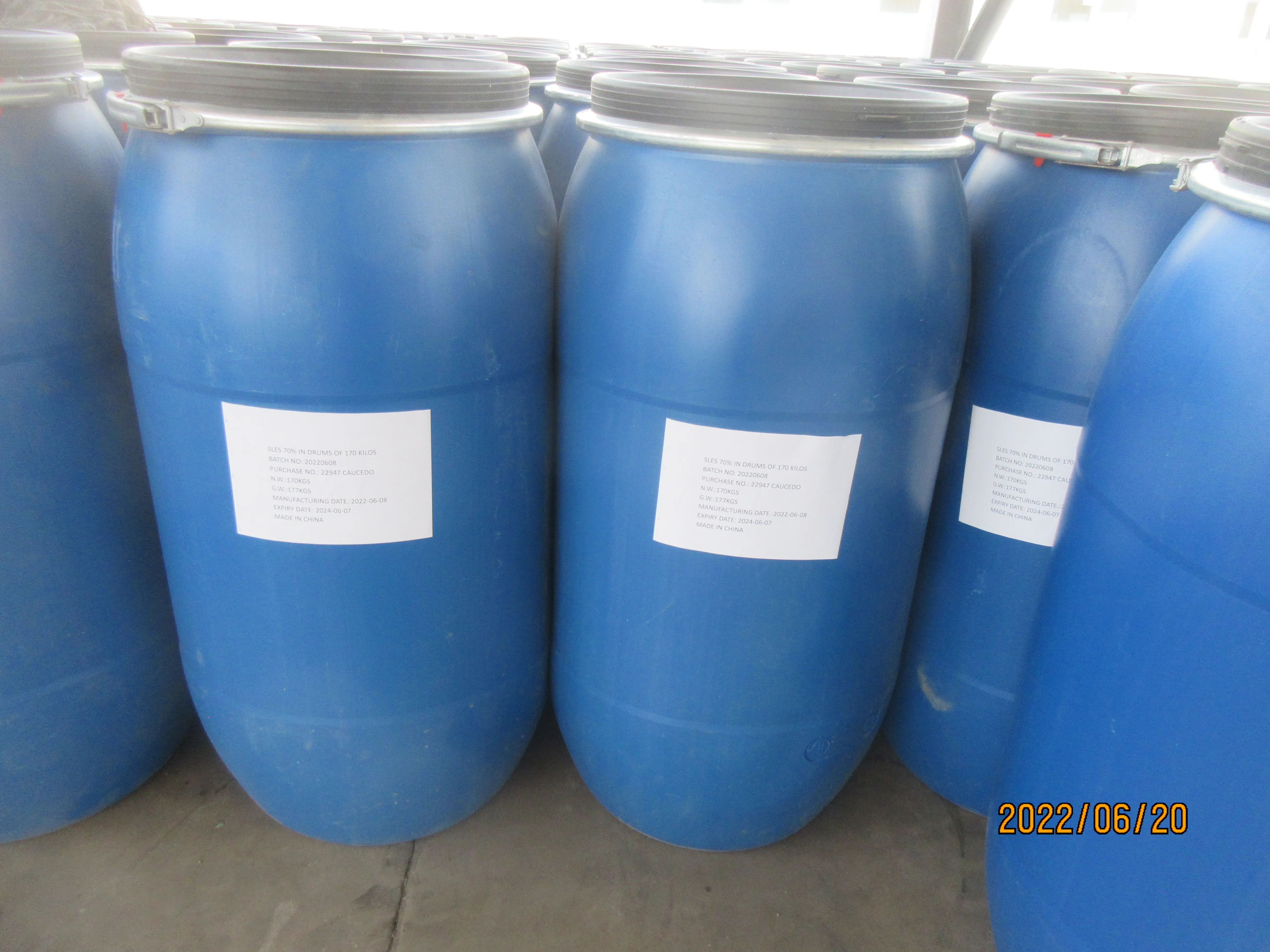 HOT SALE CAS Code  68585-34-2 SODIUM LAURYL ETHER SULFATE 70 for Detergent Raw Material