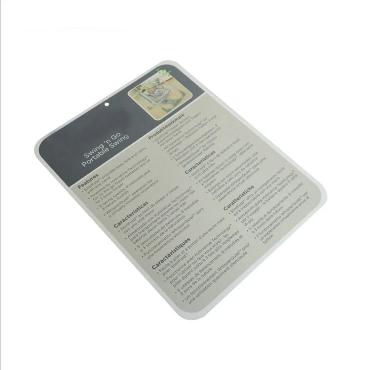 Factory price direct supply quality clothing tag brand clothing logo PP plastic simple product label card