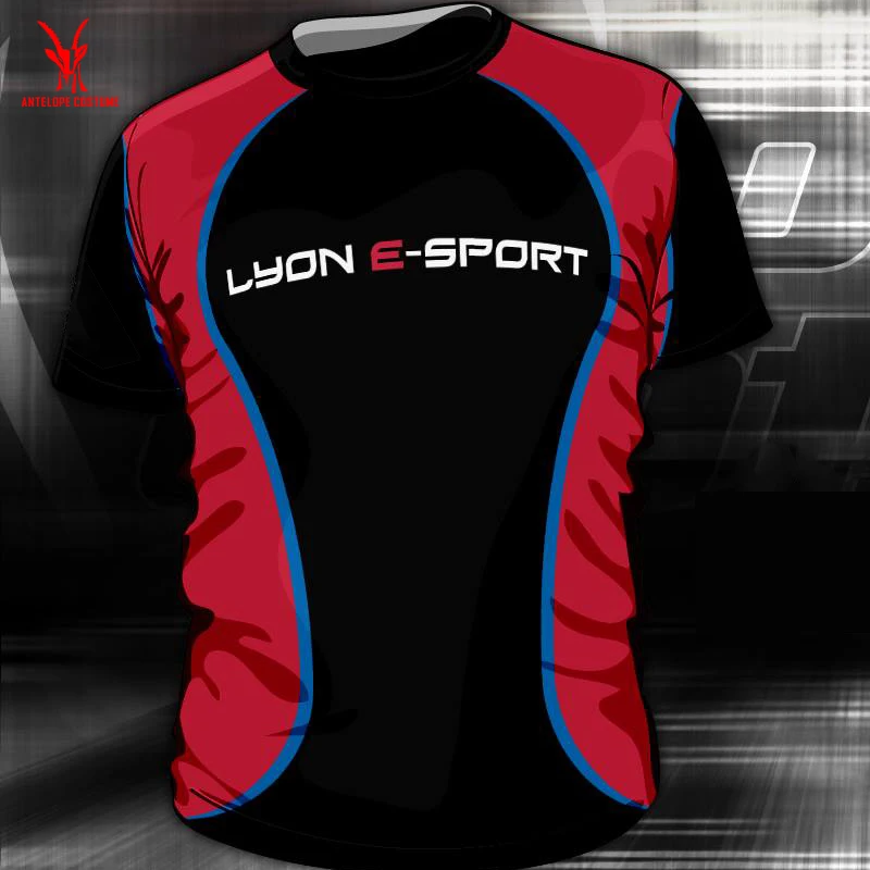 
Manufacture High Quality Short Sleeve Shirts 100% Polyester 3d Printing O-neck Sublimation Game Design T Shirt 