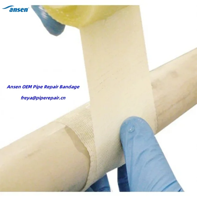 Self adhesive Quick Wrap with Moisture Curing Polyurethane Resin Pipe Repair Tape