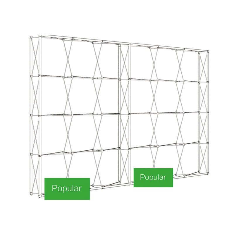 Dye Sublimation Tension Fabric Backdrops Aluminum Profile Modular Portable Pop Up Display Stand