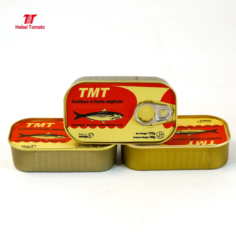 125g Canned Sardines in Vegetable Oils or in tomato sauce good taste with best price