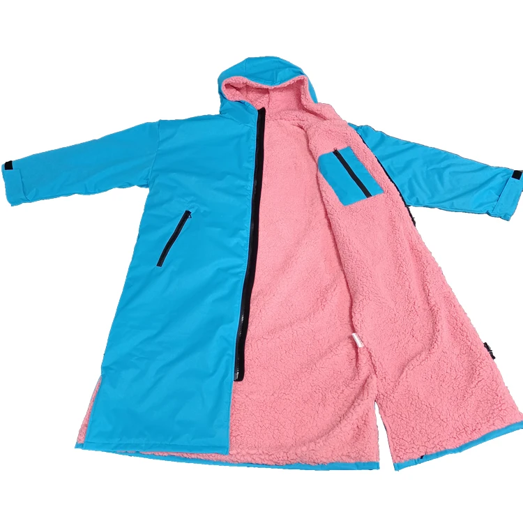 surf swim parka coat for adults and kids custom water resistant changing robe jackets /surf swim parka robe warm waterproof coat
