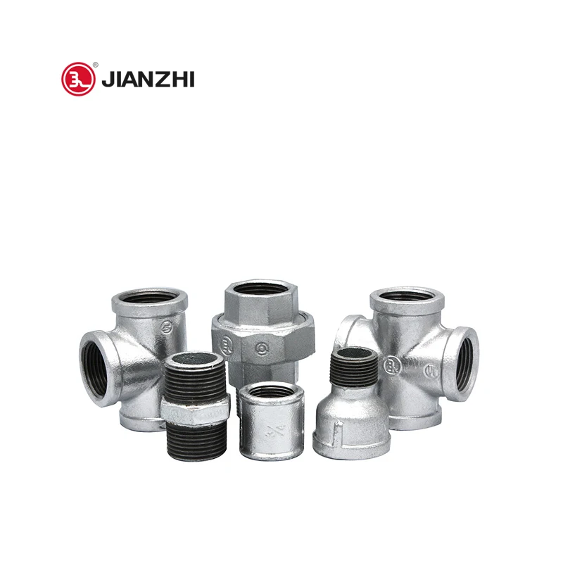 JIANZHI pipe fitting factory frp pipe fitting 38mm galvan tee pipe fittings