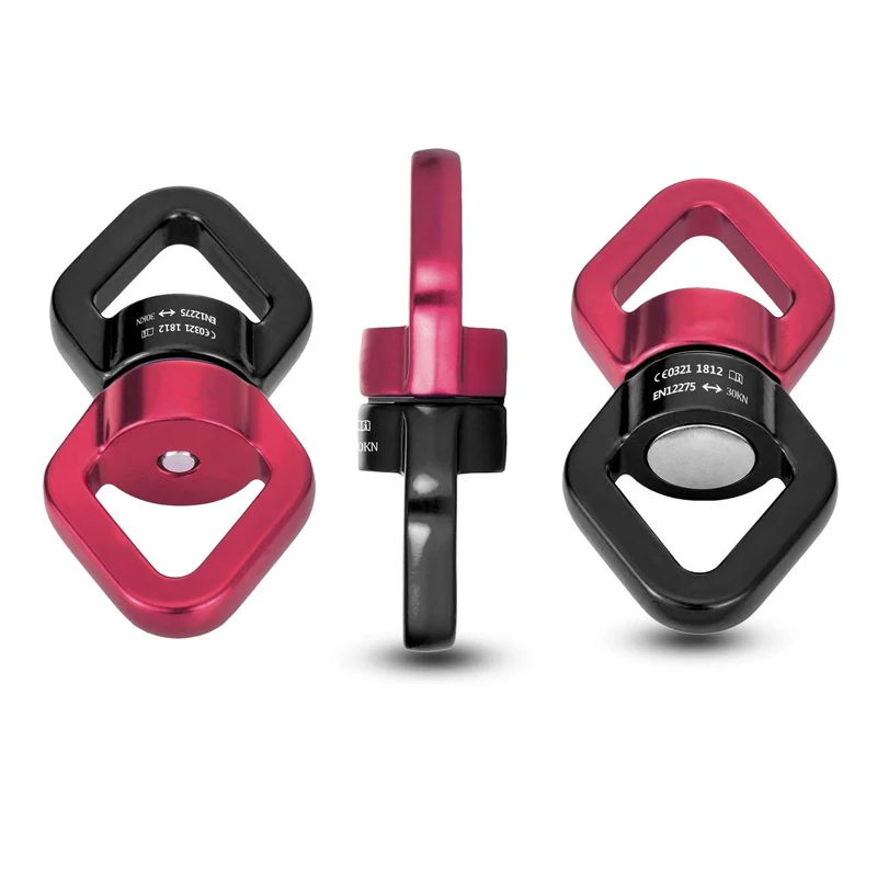 Customized Good Quality 360 yoga swing swivel Spinner 35kN Swivel Carabiner