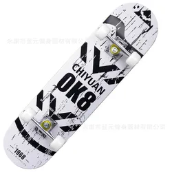 Four wheel skateboarding beginner maple board road professional complete skateboard en plastiqu