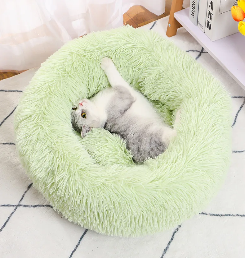 2022 Donut design luxury sofa cover pet bed custom funny cute pet cave Ultra soft washable dog pet nest cat mat pad supplies
