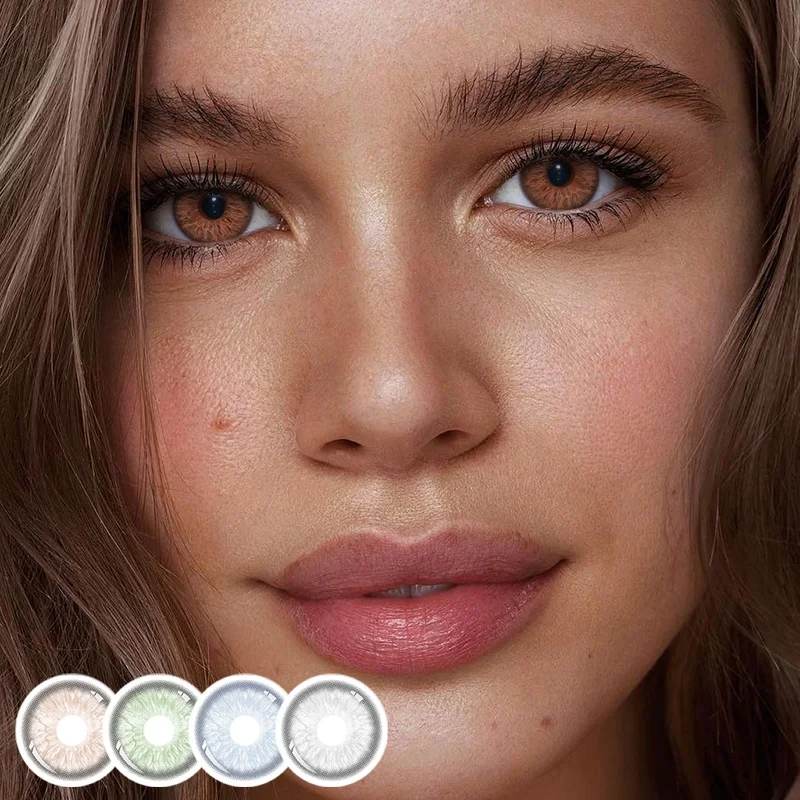 Freshlady Monthly Daily Sharingan Contact Lenses Own Logo Clear Contact Lenses Natural Eeye Color Contact Lens