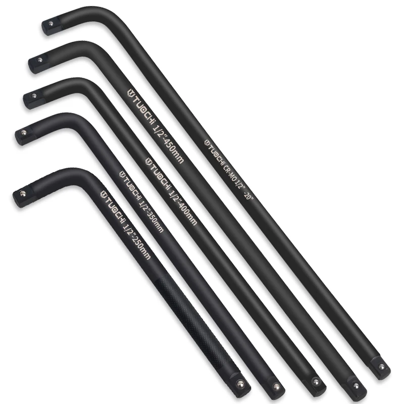 1/2 inch 3/4 inch 1 inch universal impact socket extended bending rod L handle bar CR-MO Telescopic connecting rod bend rod
