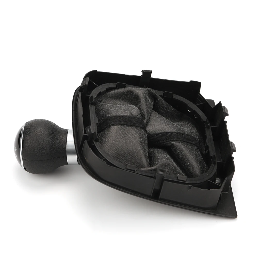 Automatic DSG Gear Shift Knob Leather Black Stitching Lever Cover For Golf 6 MK6 GTI Jetta MK6 GLI