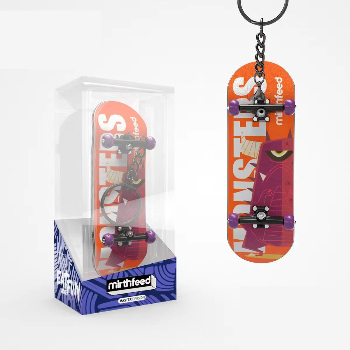 Retail Professional 5-Ply Canadian Maple Wooden Finger Skateboard Wooden with Metal Bracket Bearing wheel Finger Skate Boarding