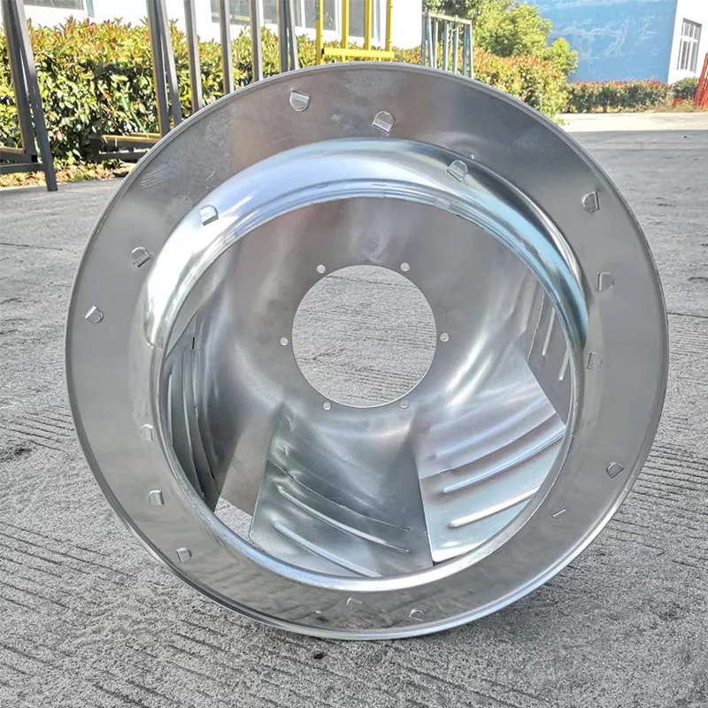 Aluminum FFU Impeller Ventilation Fan Impeller Diameter 400mm Fan Blower Wheel