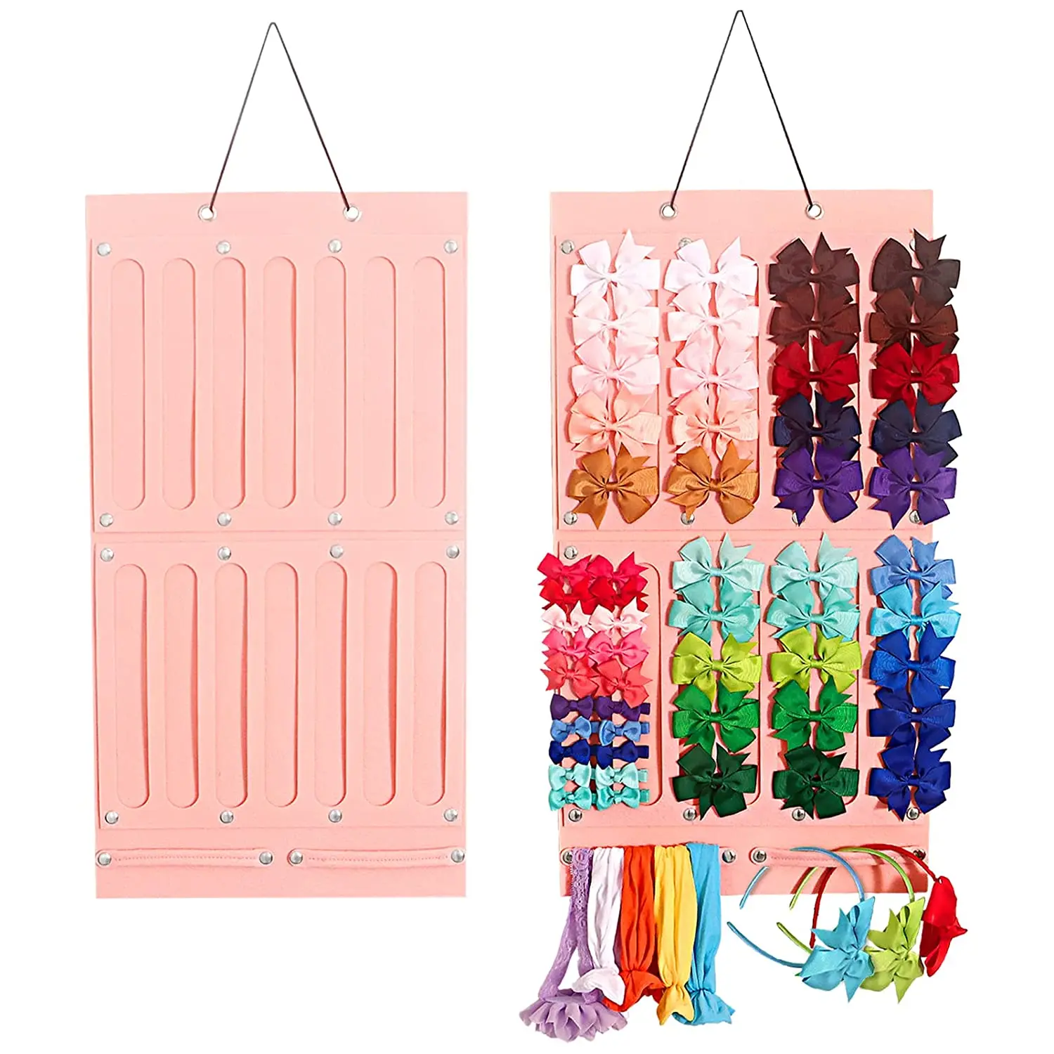 Органайзер с бантом для девочек детский волос органайзер детской повязки на голову дверной шкаф настенный держатель