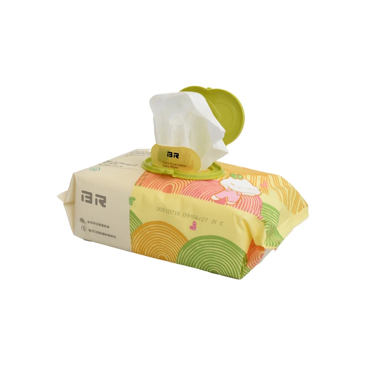 OEM Wholesale Baby Wet Wipes Organic natural Fragrance Free Baby Wipes with Lid