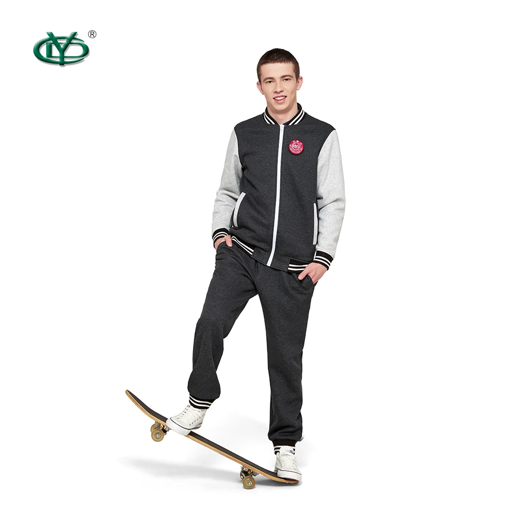 Custom made British style knitted school sweater unisex cardigan 100% cotton school uniform