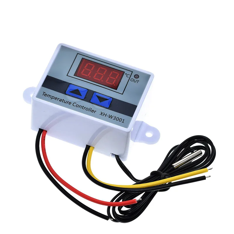 12V 24V W3001 цифровой светодиодный переключатель регулирования температуры Термостат контроллер температуры микрокомпьютера XH-W3001