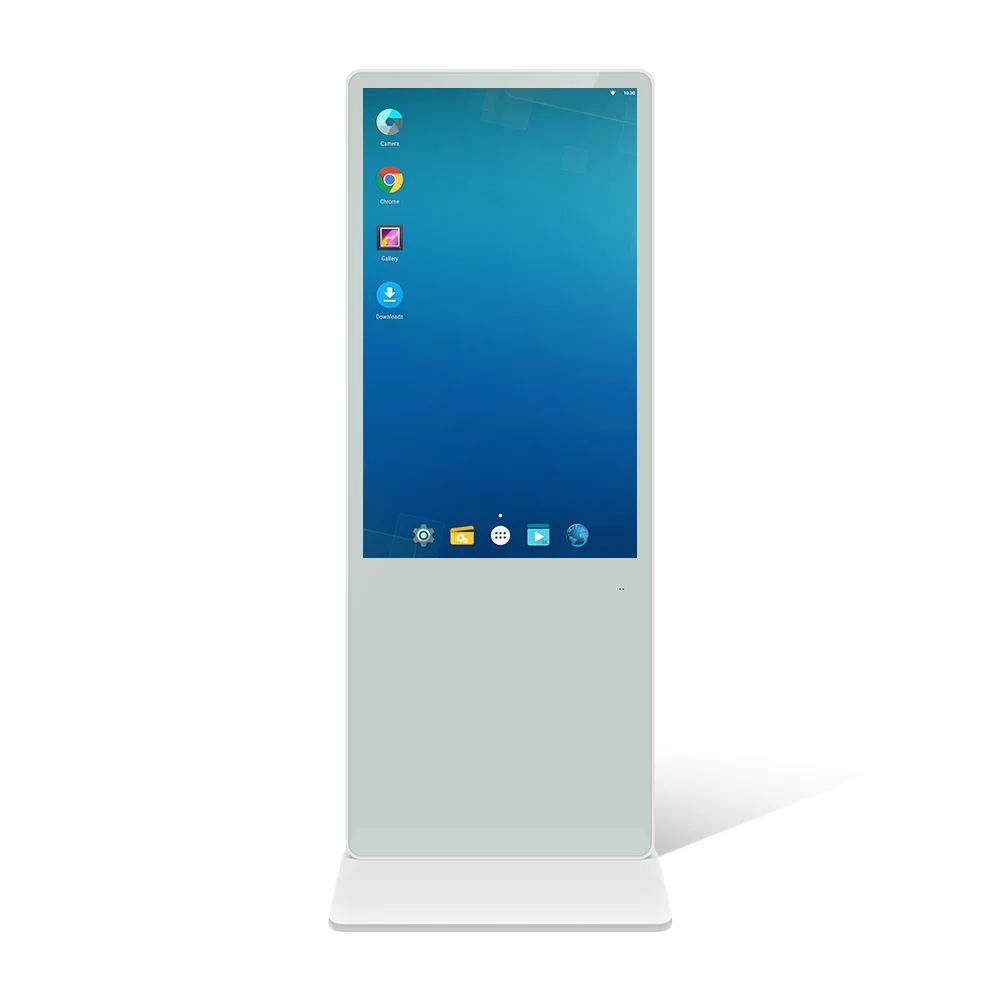 free CMS wifi IPS touch screen kiosk 4k lcd smart display players stand digital indoor floor totem vertical advertising signage
