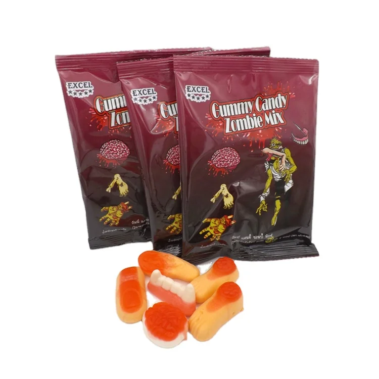 Colorful gummy body parts finger gummy candy for Halloween