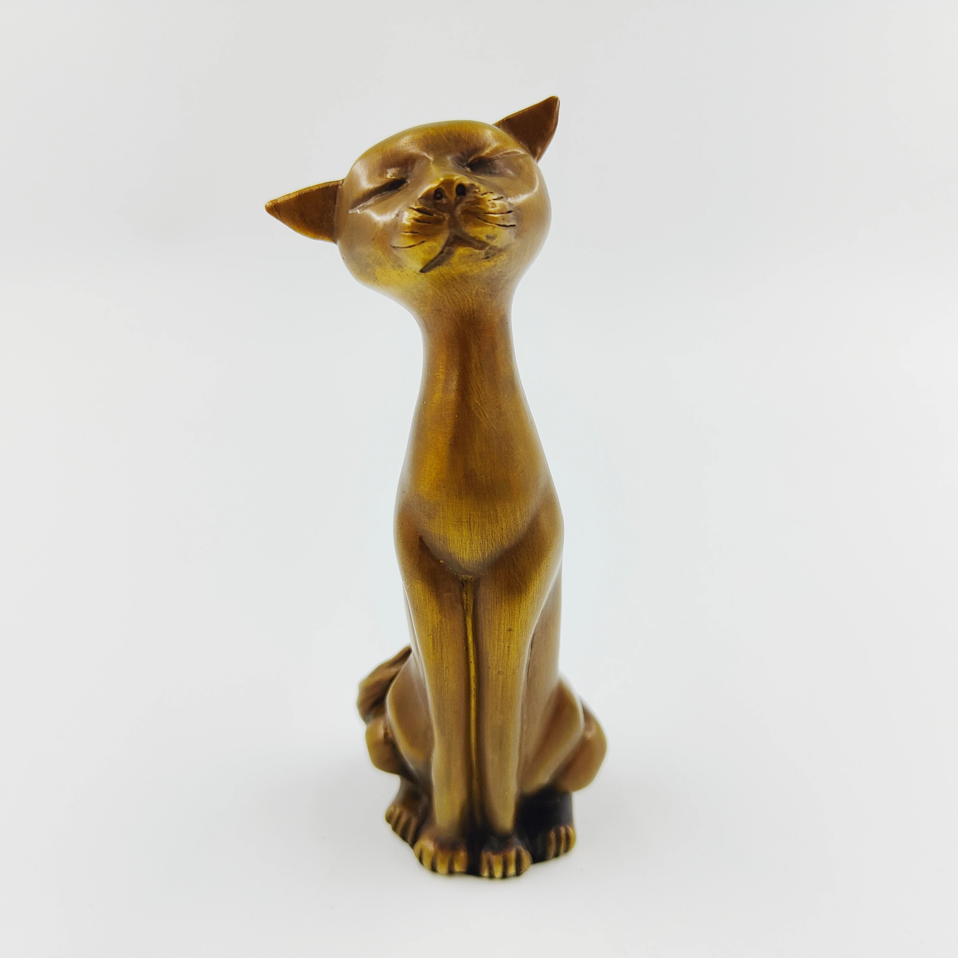 Cute Egyptian cat Copper sculpture creative animal ornaments birthday gift