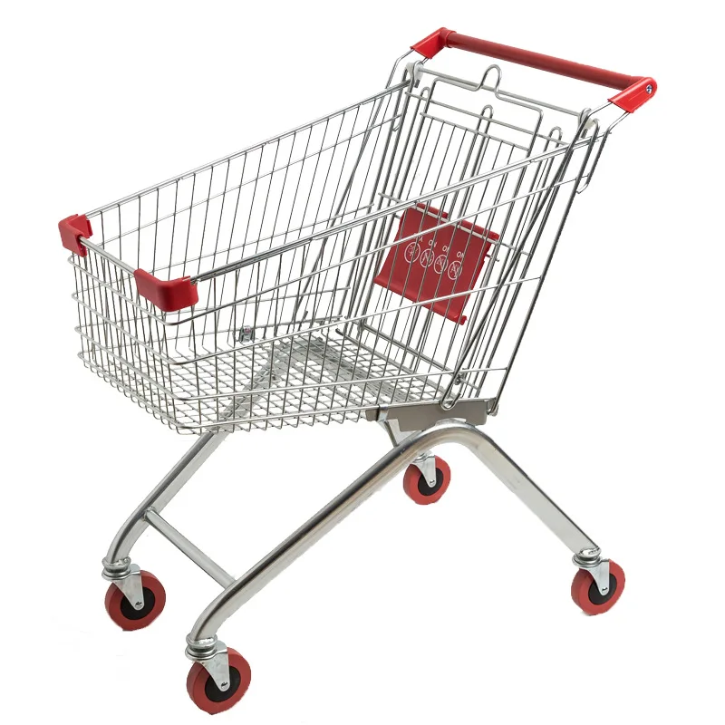 2020 hot sale europe standard steel folding shopping trolley baby seat goods storage supermarket shopping trolley cart