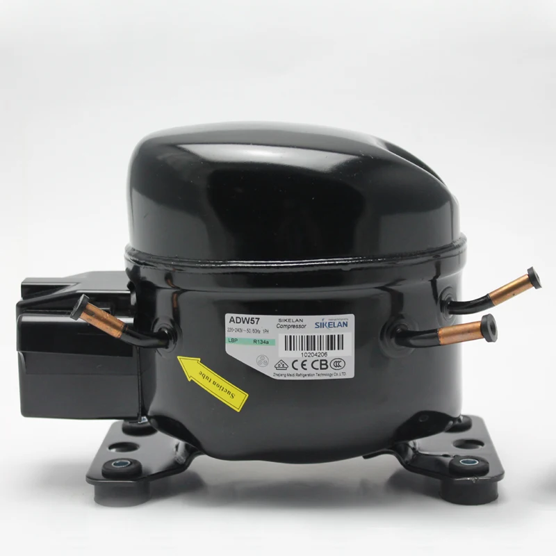 ADW57 refrigeration compressor  220-240v R134A 1/5HP for fridge