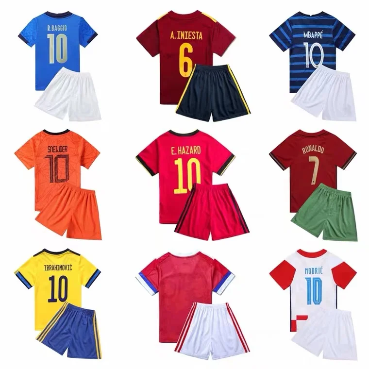 2022 High Quality Club Children Kids Football Wear 22-23 Argentina Kids Clothing With Logo Baby Soccer Jersey