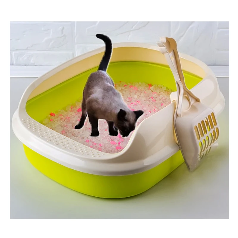 Wholesale Price 2 in 1crystal Silica Gel Pet Animal Litter Cleaning Sand Bulk Mixed 10kg Silicon Cat Litter