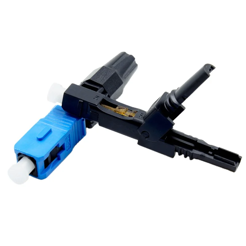 Optical fiber connector SC UPC FTTH embedded leather cable optical fiber quick connector