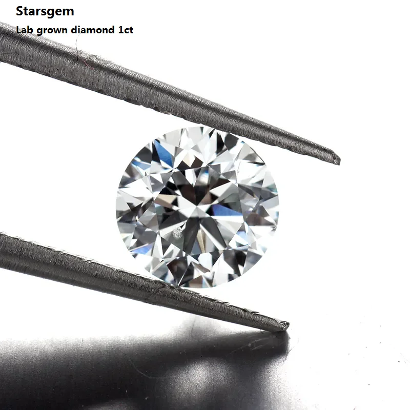 starsgem 1 carat HPHT cvd diamond DEF color VS VVS round brilliant cut exclusive lab grown loose diamond prices
