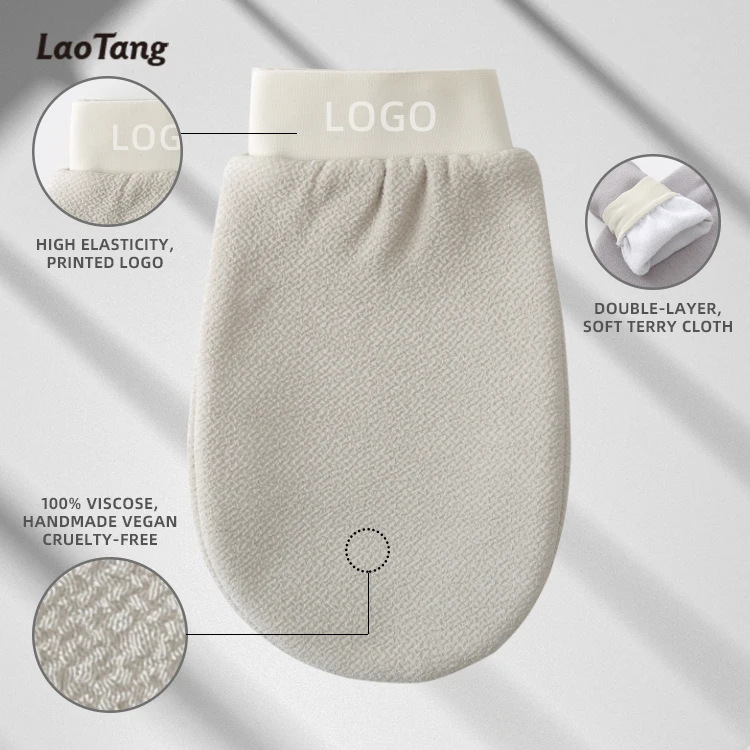 Bath Supplies Viscose Kessa Exfoliating Spa Bath Gloves Shower Clean Hygiene Body Scrub Massage