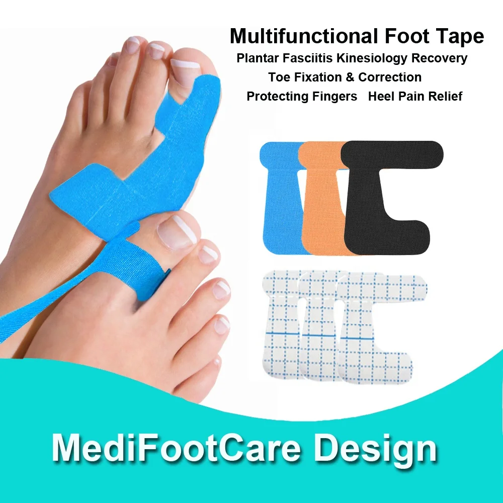 Big Toe Valgus Orthotics,Bunion Corrector, Self Adhesive Big Toe Brace Thumb Cover Stickers, Elastic Pain Relief Muscle Patch