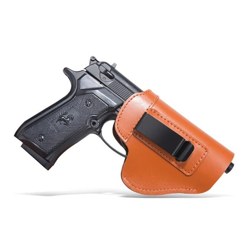 Amazon Hot sale Leather Holster Concealed Genuine Leather Gun Holster for Glock 17/19/26/45 Sig Sauer P226