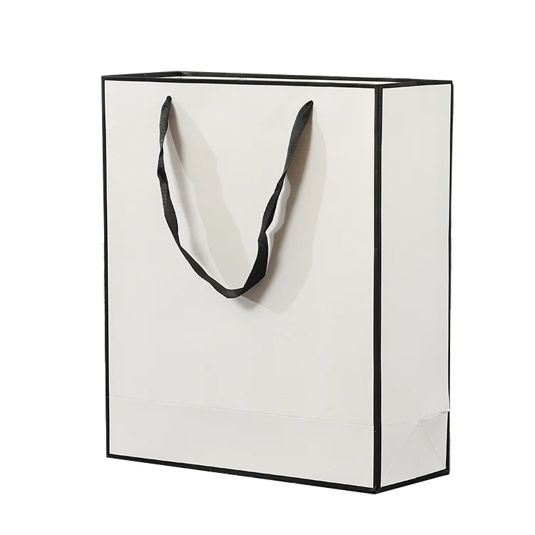 Большая черная матовая ламинированная бумага с логотипом под заказ сумка для покупок магазина одежды вашим собственным