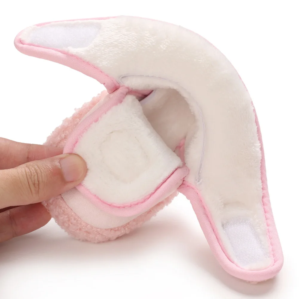 0-1Year newborn baby winter loafers toddler casual cotton shoes Thermal Anti-slip plush warm boots