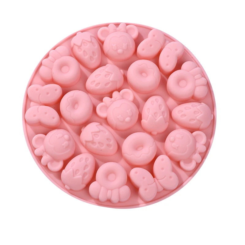 Wholesale Customized Food Grade Chocolate Cake Tools Ice Cube Ice Tray Fondant Strawberry Kitchen Utensils Silicone Mold