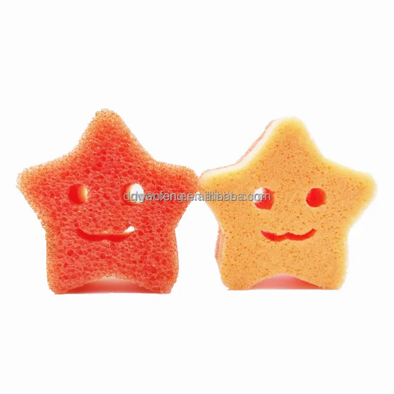 Wholesales Custom Logo Design Colorful Scrub Sponge Temperature Sensitive Sponge Cleaning Sponge Multipurpose For Kitchen