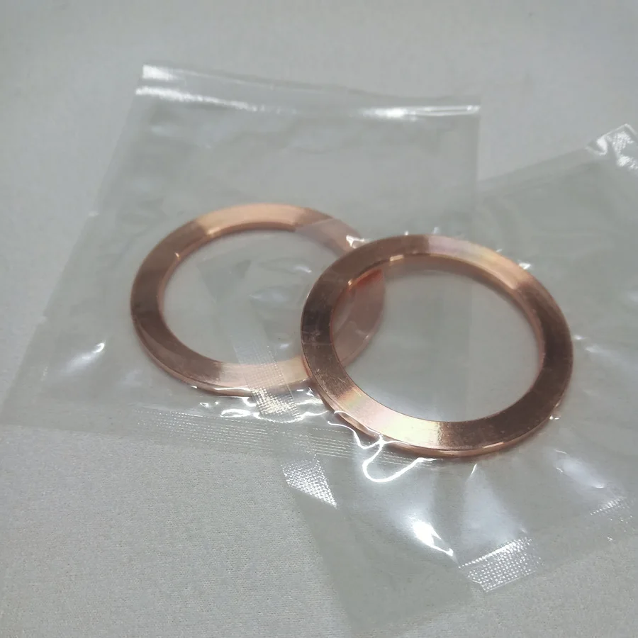 HANA ISO CF63 CF50 oxygen-free copper Gasket 2.2mm thickness flange copper ring customized copper ring