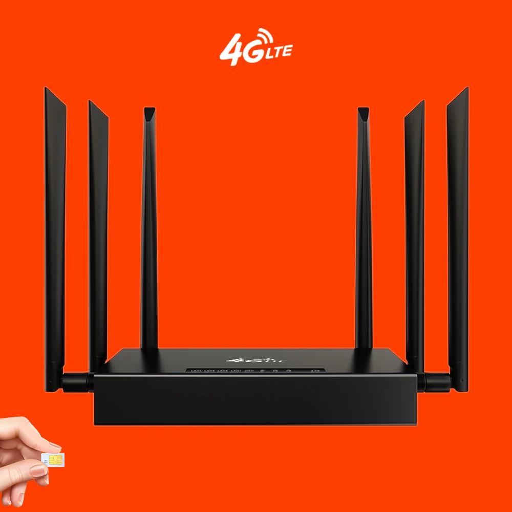 High speed intelligent router  4g sim card lte cpe router in antenna 1*WAN  4*LAN VPN 4g router 4g cpe