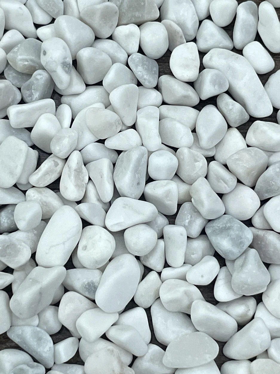 Tons Of Rough Unpolished Marble Stone Tumble Cobble Decoration White Pebbles Stones Gravel Rocks White Bag