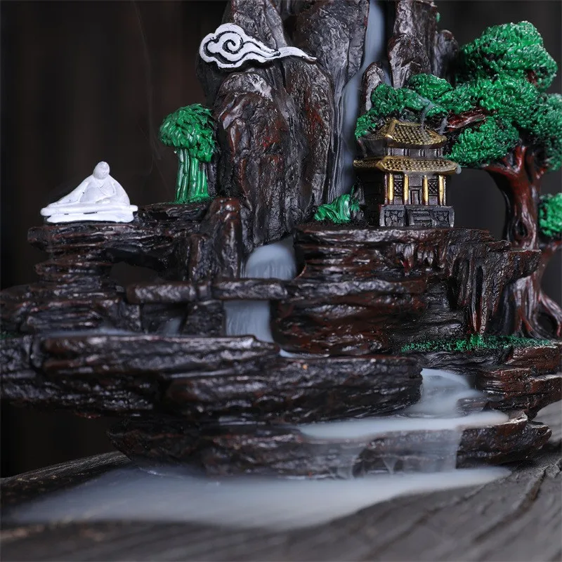 Горелка для благовоний «Водопад» подставка фонтана с ароматизатором дыма офиса и дома уникальное ремесло