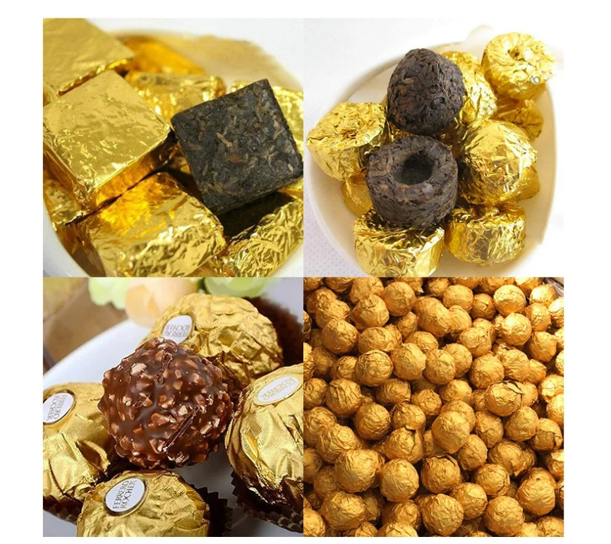 8011 Aluminum Foil  Wrapper Colorful Candy Tea Chocolate Aluminium Wrapping Foil Tin Foil Wrapping Paper in Sheets or Rolls