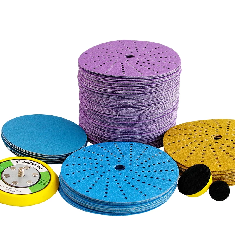 Aluminum Oxide Purple Sandpaper Disc 6inch p36 Car waterproof Polishing sandpapers